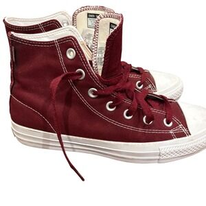 Converse Chuck Taylor All Star Pro High Top Bordeaux Maroon Skate Sneakers M6/W8